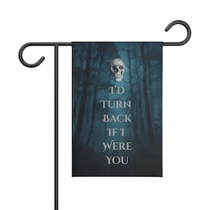 Spooky Garden Banner, Halloween Decor, Outdoor Flag, Gothic Home Accent, Party Decoration, Unique Gift Idea