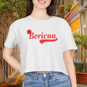 Boricua Flor de Maga Crop Tank, Puerto Rico Crop Top, Boricua Shirt, Bad Bunny Concert Merch, PFKNR, DTMF, Boricua, Puerto Rico Top, Boricua