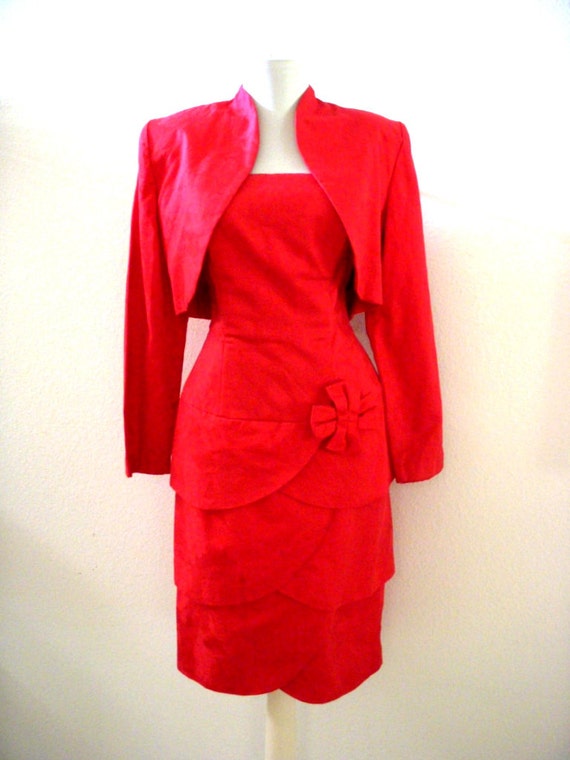 cherry red cocktail dresses