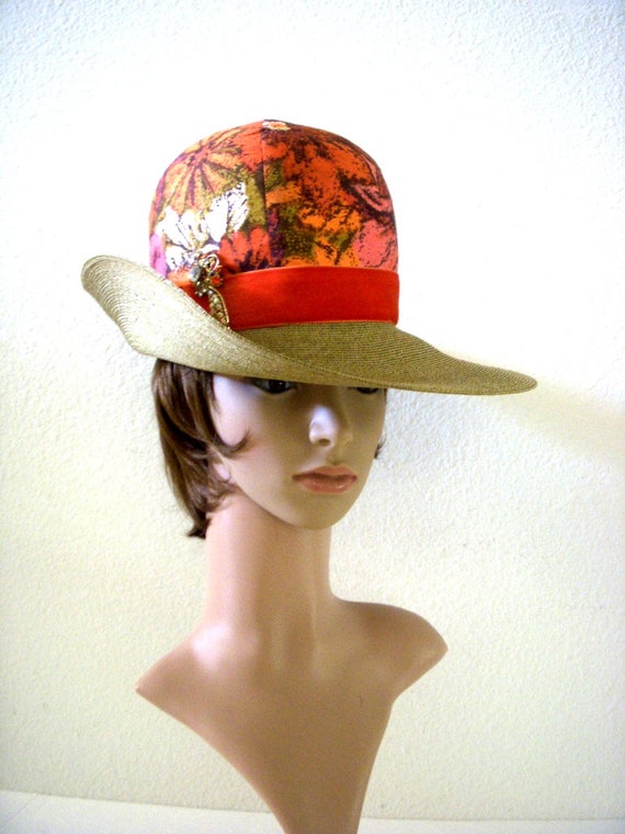 Vintage Hat by Su-Zan Originale - 70s Boho Chic W… - image 1