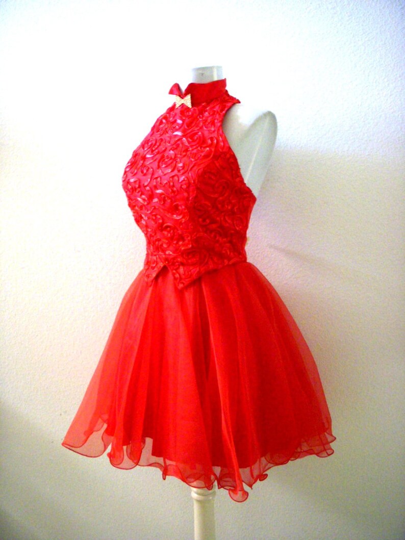 cherry red cocktail dresses