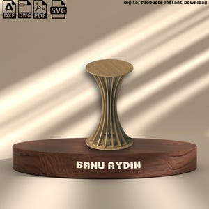 Tutorial de soporte para tarta redondo paramétrico DIY / Plantilla CNC y planos de diseño