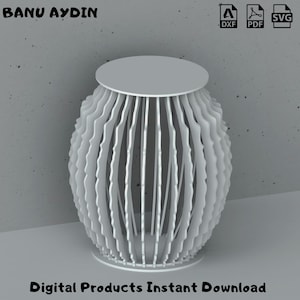 Handmade Woodworking Plans for Parametric Cake Stand & Cocktail Table -DXF Plans for Parametric,CNC Table plan, Cake pedestal