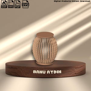 Parametric Cake Stand & Cocktail Table - CNC DXF Plans | Handmade Woodworking Blueprints