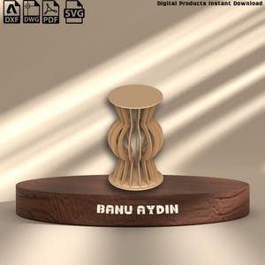 Digitaler Download: CNC Holzbearbeitungspläne für Parametrische Etagere & Cocktailtisch