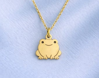 Frog Necklace – Sterling Silver Animal Pendant