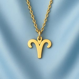 Aries Zodiac Necklace – Fire Sign Pendant – Bold Horoscope Jewelry– Earth Sign Astrology Jewelry -Horoscope Gift - Gift for Astrology Lovers