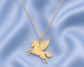 Pegasus Necklace – Sterling Silver Mythical Winged Horse Pendant