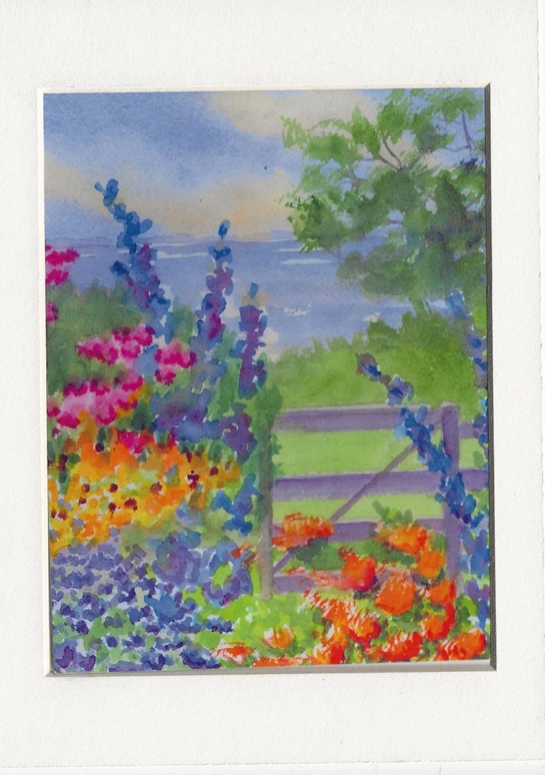 Celia Thaxter's Flower Garden on Appledore Island at Isle of Shoals New