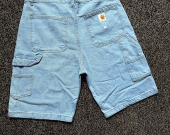 Jeans larghi in stile vintage, colore azzurro cielo, modello Carhartt Jort/Short.