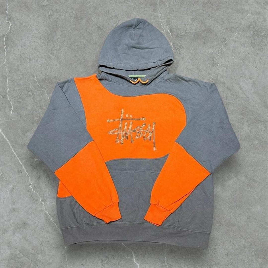Stüssy Vintage Reworked Embroidered Unisex Hoodie Size L - Etsy