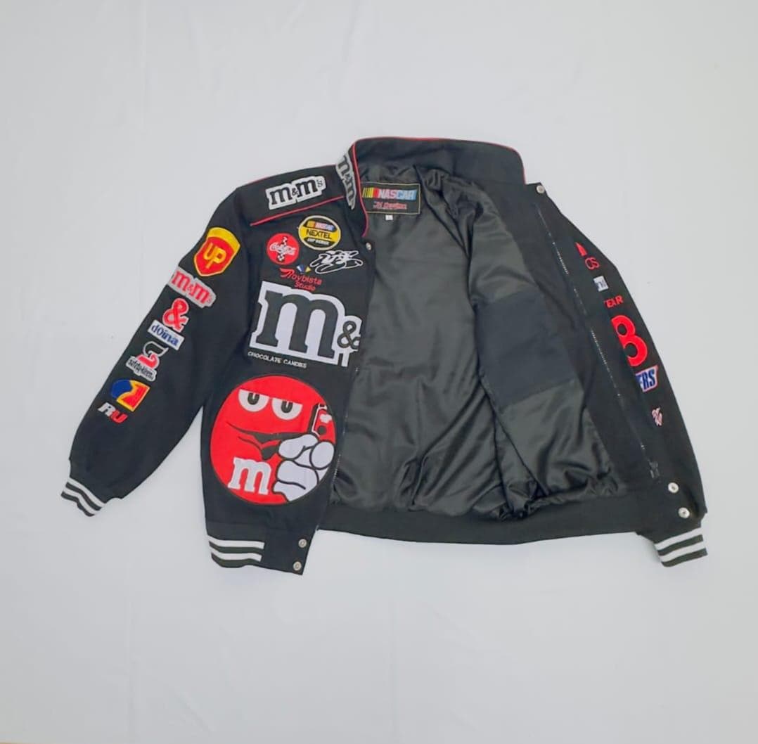 Vintage Nascar JH Design M&ms Snap Black Cotton Jacket - Etsy