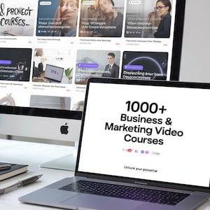 Business & Marketing Video Course Bundle: PLR/MRR License (Digital Download