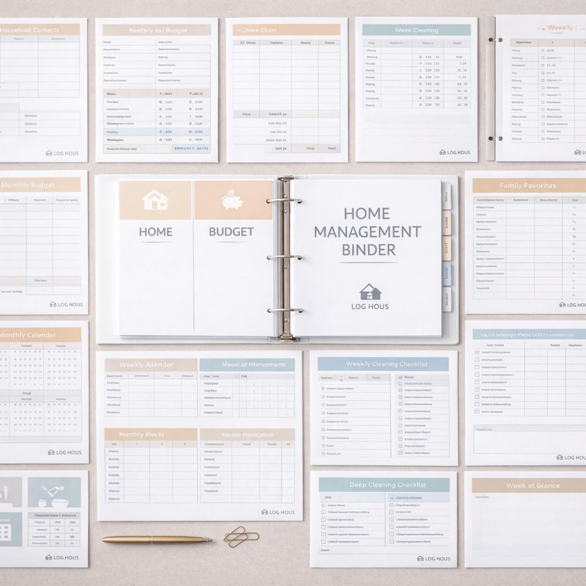 Home Management Binder Printable | Ultimate Life Binder Organizer ...
