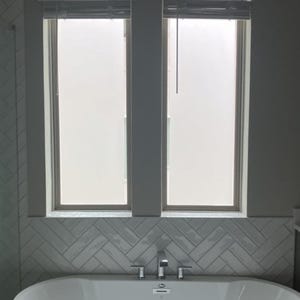 Frosted Window Privacy Film 17.5x78.7 Inch, No Glue Sun Blocking Static Cling, Reusable UV Protection Glass Covering for Bathroom & Windows