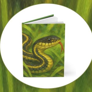 Snake Image Hardcover Journal for Nature Lovers Artistic Writing  Lined Journal Perfect Gift for Wildlife Sketchbook Reptile Lover Gift