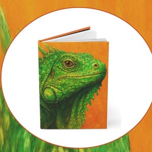 Iguana Art Field Notes Lined Notebook Iguana Lover Journal Nature Inspired Lined Journal Gift for Young Human Reptile Lover Gift
