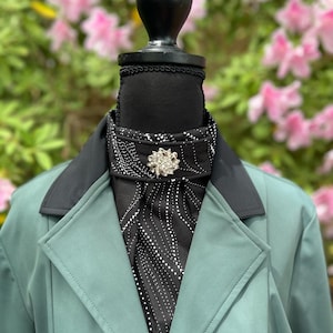 Zwart-witte stropdas dressuur