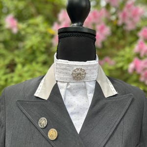 White Dressage Stock Tie