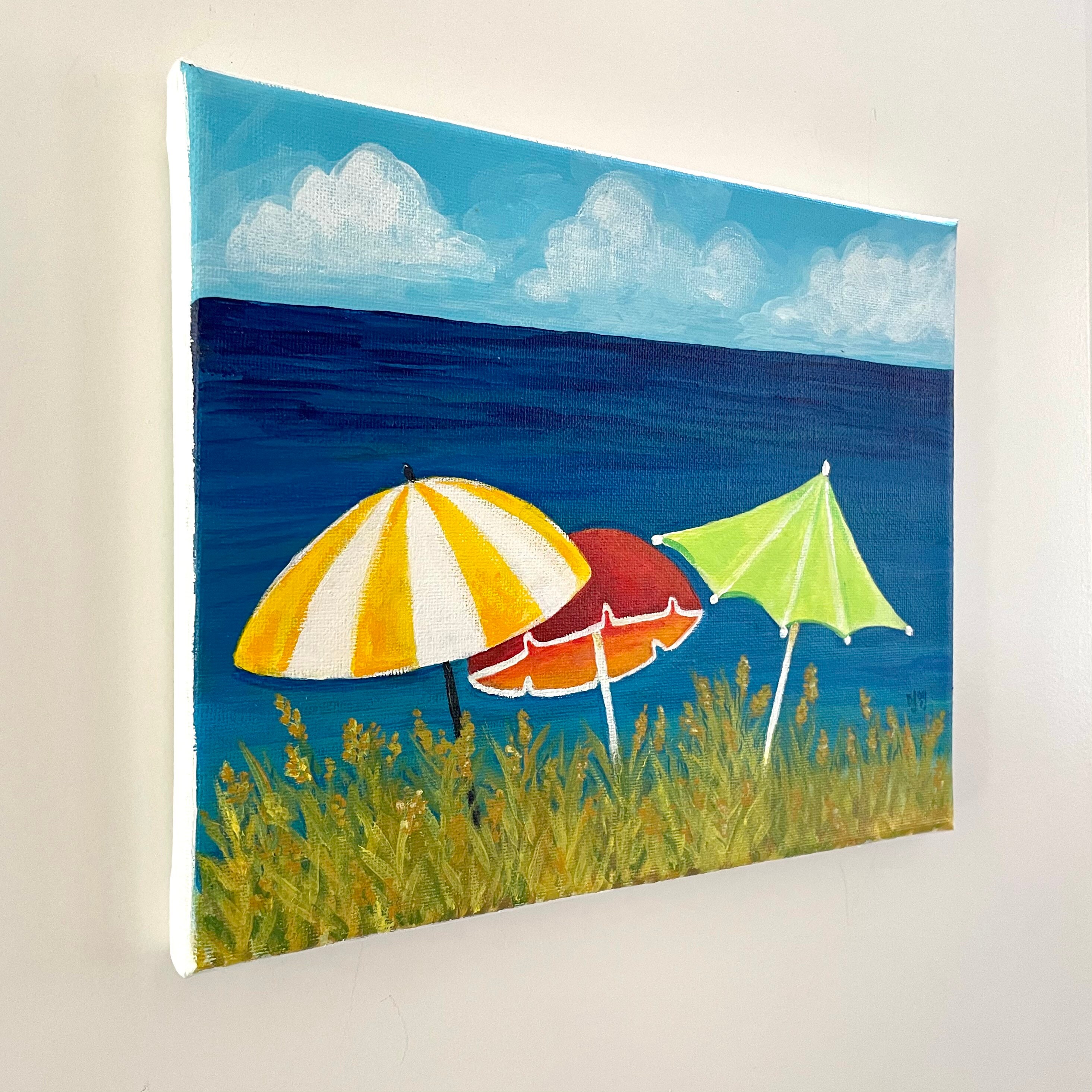 Beach Umbrellas Painting Beach Umbrellas Painting