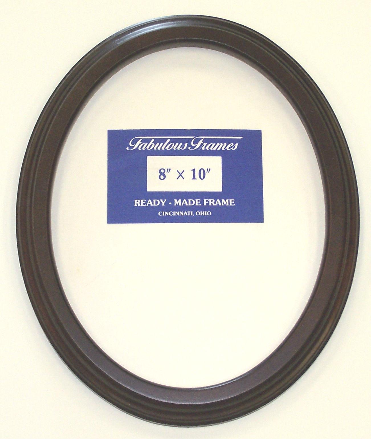 8″×10″ Dark Cherry Oval Wood Picture Frame