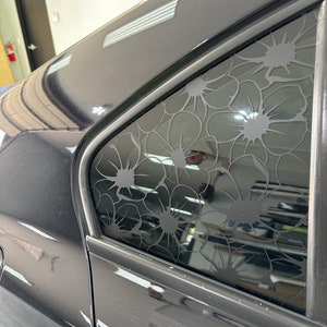 2 Car Window Decals, Flower Car Decal, Cheetah Car Decal, Rear Window Decal, Quarter Window Decal, Seamless Window Decal, Jeep Decal, Decal