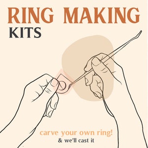 Premium Ring Making Kit / All Tools, Materials & Tutorials to Carve your own Ring design / Recycled Silver / Cast Polished in London, UK image 10