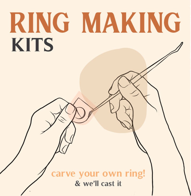 Premium Ring Making Kit / All Tools, Materials & Tutorials to Carve your own Ring design / Recycled Silver / Cast Polished in London, UK image 10