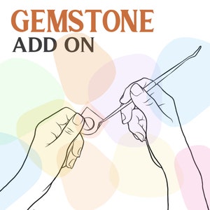 Gemstone Add-On | Personalise your handmade ring by adding a Cubic Zirconia stone of your choice
