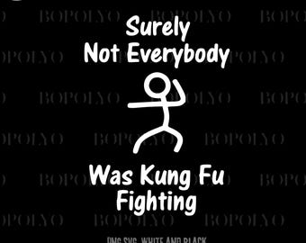 Seguramente no todos practicaban Kung Fu – Nota de Stick Man / Diseño de camiseta de Kung Fu con artes marciales divertidas PNG SVG
