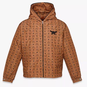 MCM Hooded Leather Jacket Mens Unisex Outerwear Mens Motorcycle Racing Leather Jacket