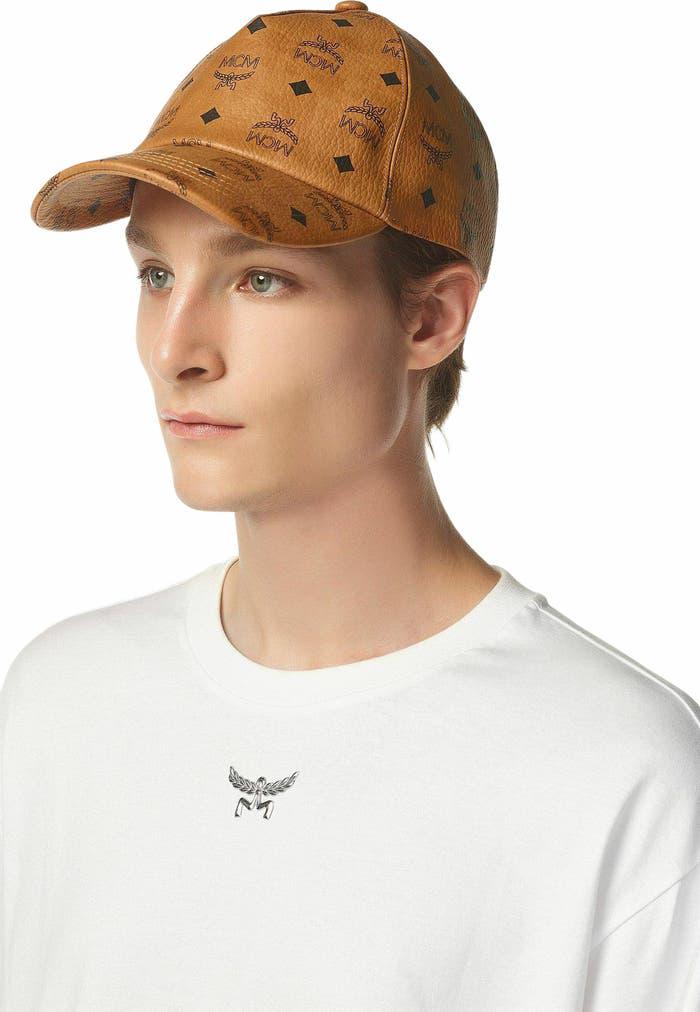 Luxury MCM Leather Baseball Cap – Designer Monogram Hat  display picture 3