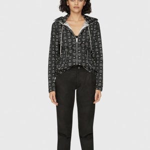 MCM Visetos Monogram Windjacke - Schwarzes Rindsleder