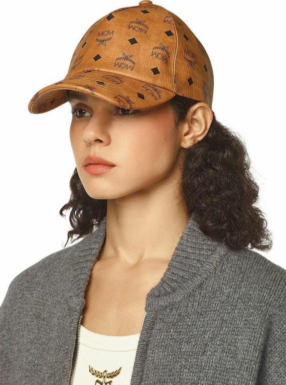 Luxury MCM Leather Baseball Cap – Designer Monogram Hat  display picture 3