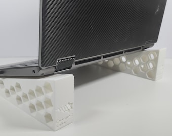 Ergonomic Laptop Riser: Cooling Mount, Desk Organizer & Posture Support