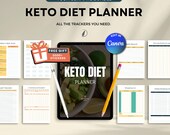 Keto Diet Planner, Meal Planner, Macronutrient Tracker,Weight Loss Tracker,Fitness Planner, Daily Food Journal, Grocery List, Health Tracker