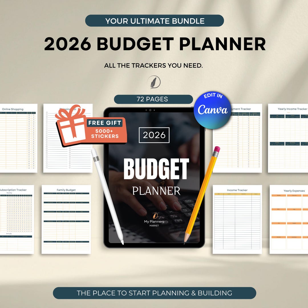 2026 Budget Planner Profit & Loss Family Budget Financial Tracker ...