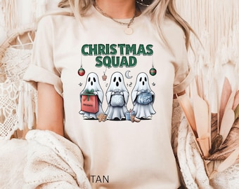 Kerstspookshirt, grappig kerstspookshirt, schattig kerstspookshirt, kerstspookcadeaushirt, kerstspookshirt