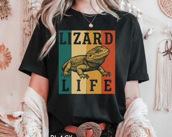 Lizard Life Shirt, Bearded Dragon T-Shirt, Funny Reptile Tee, Lizard Lover Gift, Pet Owner Shirt, Exotic Pet Tee, Cute Bearded Dragon Top