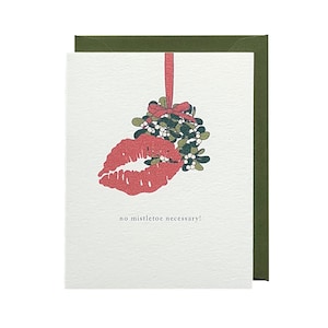 Mistletoe / Romantic / Love / Romantic / Humourous / Holiday Card / Funny / Holiday / Christmas Card / Humor / Non-Religious / Christmas