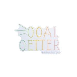 Goal Getter / Obiettivi / Motivazionale / Adesivo / Vinile / Adesivo telefono / Adesivo per laptop / Adesivo per tazza da bevanda / Girl Boss / Boss Babe / Boss