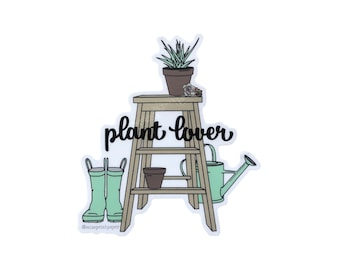 Plant Lover / Sticker / Vinyl / Green Thumb / Plants / Succulents / Succulent Plant / Die Cut Sticker / Garden / Gardener / Plant Enthusiast