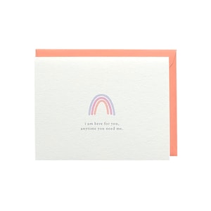 Rainbow / Here for You / I Care / Support / Encouragement / Thinking of You / Not Alone / Sympathy / Just Because / Friendship / Blank Card