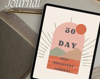 Printable 30-Day Self-Discovery Journal | Guided Prompts | Personal Growth | Mindfulness | Reflection