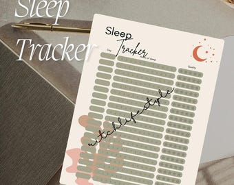 Slaaphygiëne-tracker | Routineplanner voor het slapengaan | Pastelkleurige afdrukbare gezondheidstracker, wellness-organizer