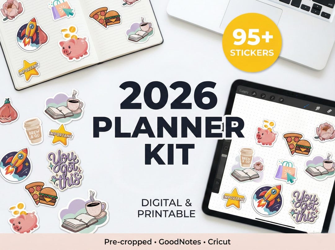 2026 Planner Stickers | 95+ Functional & Cute Icons for Goodnotes ...