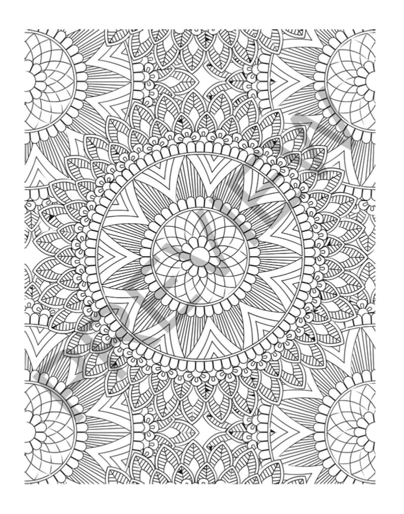 Stress Relief Coloring Pages for Adults | 154 Printable Relaxation ...