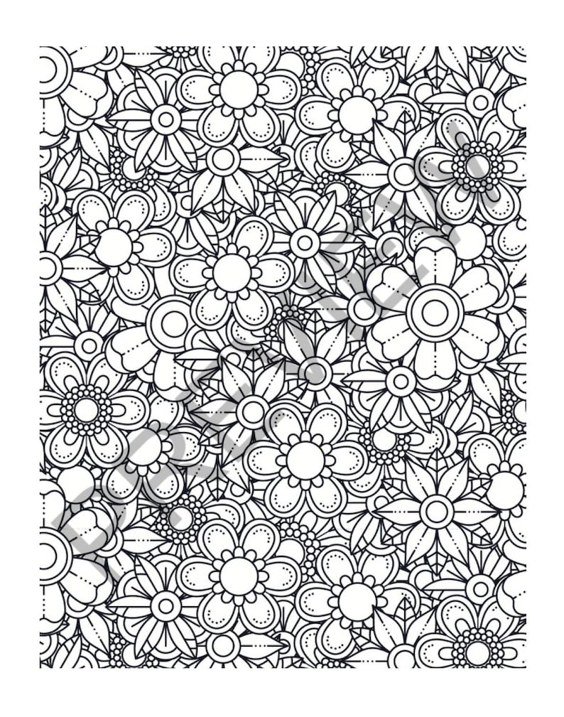 Stress Relief Coloring Pages for Adults | 154 Printable Relaxation ...