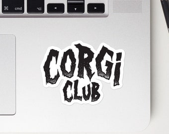 Corgi vinyl decal sticker, Corgi club, pet lover gift for corgi mom