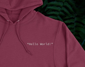 Hello Word, Blog Website Unisex Hoodie